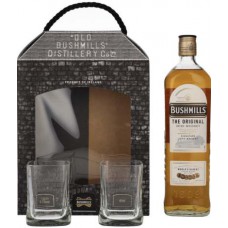 Виски Bushmills Original 6 лет выдержки 1 л 40% в подарочной упаковке + 2 стакана