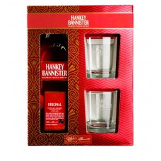 Виски Ханки Баннистер Скотч (Hankey Bannister Scotch) 0,7 л  набор с бокалами