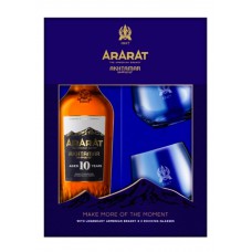 Коньяк ARARAT Ахтамар 10 лет 0.7 л и 2 бокала