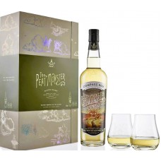 Виски Compass Box The Peat Monster с двумя бокалами 0.7 л 